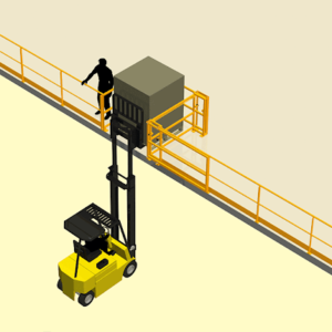 Barriere ecluse de securité point de chargement